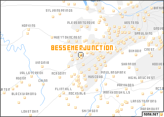 map of Bessemer Junction