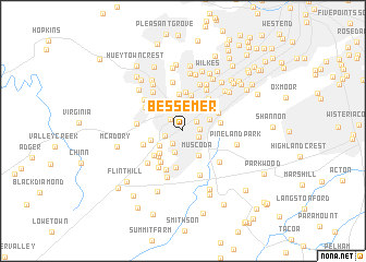 map of Bessemer