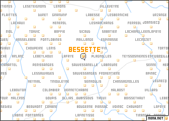 map of Bessette