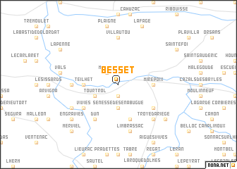 map of Besset