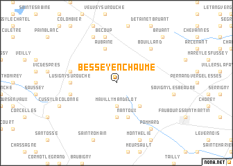 map of Bessey-en-Chaume