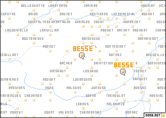 map of Besse