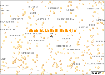 map of Bessie Clemson Heights