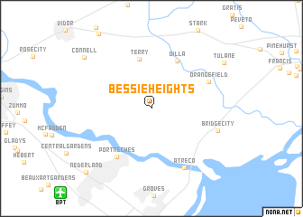 map of Bessie Heights