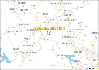 map of Bessie Junction