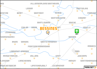 map of Bessines