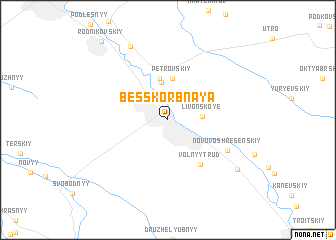 map of Besskorbnaya