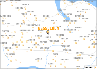 map of Bessoloum