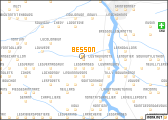 map of Besson