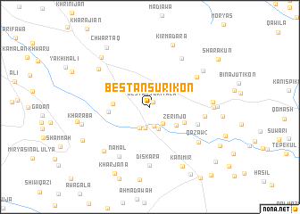 map of Bēstānsūr-i Kōn