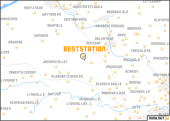 map of Best Station