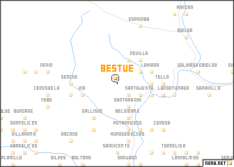 map of Bestué