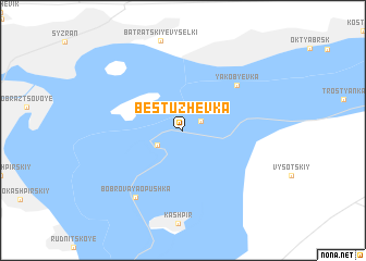 map of Bestuzhevka