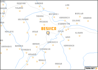 map of Besvica