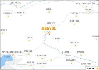 map of Beşyol