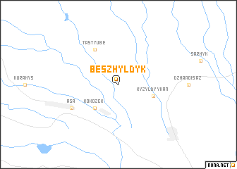 map of Beszhyldyk