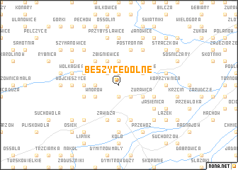 map of Beszyce Dolne