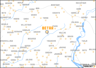 map of Be Taa