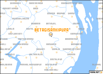 map of Betāgi Sānkipura