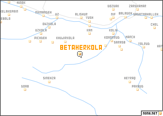 map of Beţāher Kolā