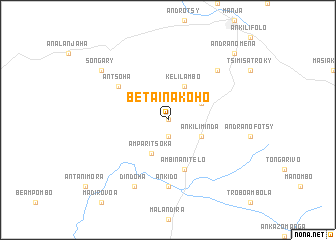 map of Betainakoho