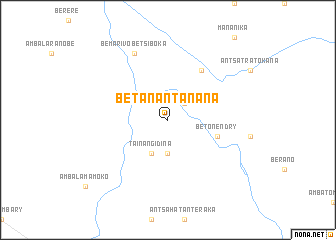 map of Betanantanana