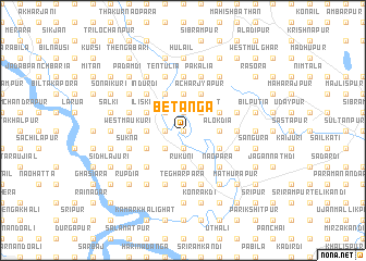 map of Betānga