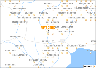 map of Betania