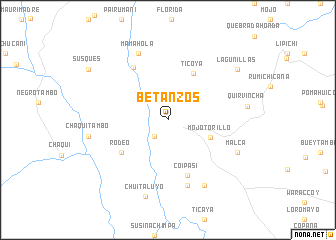map of Betanzos