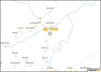 map of Bétara