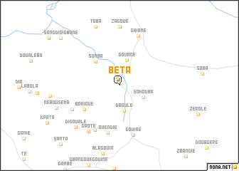 map of Béta