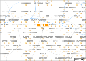 map of Betché