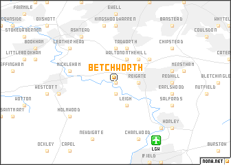 map of Betchworth