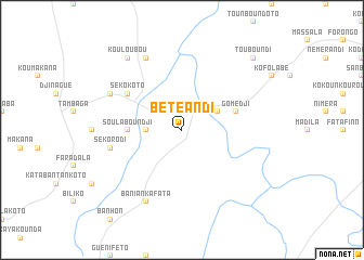 map of Bétéandi