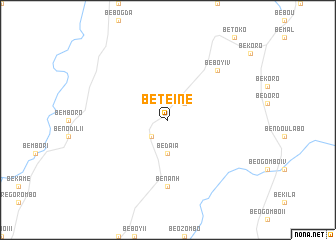 map of Béteïné