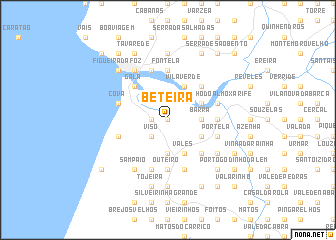 map of Beteira