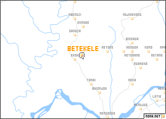 map of Betékélé