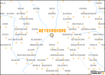 map of Bétèkpo Kopé