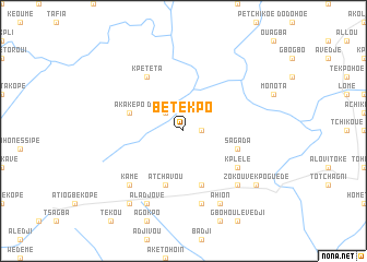 map of Bétékpo