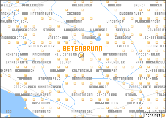 map of Betenbrunn
