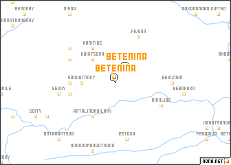 map of Betenina