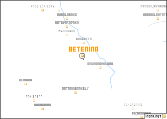 map of Betenina
