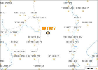 map of Beteny