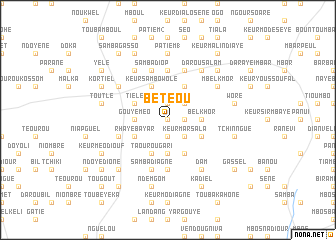 map of Bétéou