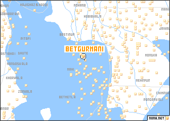 map of Bet Gurmāni