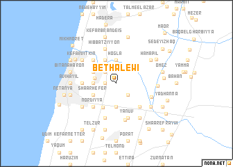 map of Bet HaLewi