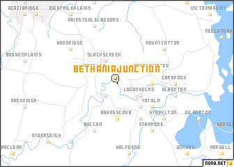 map of Bethania Junction