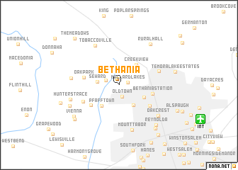 map of Bethania