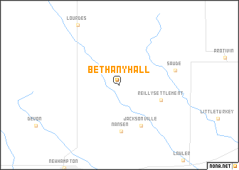 map of Bethany Hall