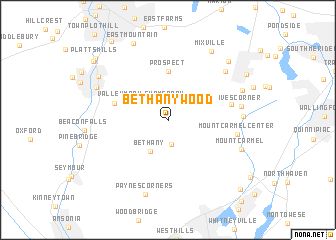 map of Bethany Wood